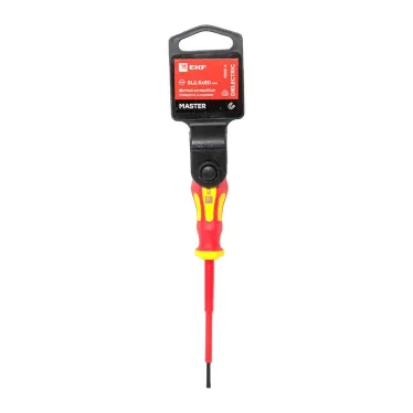 Отвертка Master SL2.5x80 мм 1000В EKF Basic|sl-2.5-80-mas-in|EKF