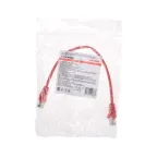 Патч-корд U/UTP, CAT 5e, RJ45-RJ45, 26AWG, LSZH, красный, 0,3 м,