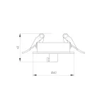 Чаша потолочная встраиваемая SPX-CANOPY-R60-C6.5 (WH) (Arlight, Металл)