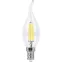 Лампа светодиодная LED 7вт Е14 теплый свеча на ветру FILAMENT