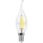Лампа светодиодная LED 7вт Е14 теплый свеча на ветру FILAMENT