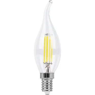 Лампа светодиодная LED 7вт Е14 теплый свеча на ветру FILAMENT