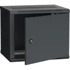                  Шкаф настенный 19' LINEA W 6U 600x450мм металлическая дверь RAL9005
               