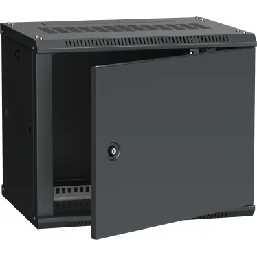 Шкаф настенный 19' LINEA W 6U 600x450мм металлическая дверь RAL9005