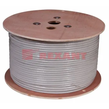 Кабель витая пара SSTP 4PR 23AWG, CAT7, бухта 305 м | 01-0542 | REXANT