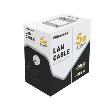Витая пара PROconnect U/UTP 4PR 24AWG CCA CAT5e 305м