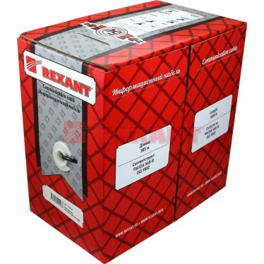 Кабель SFTP 4PR 24AWG CAT5e 305м (OUTDOOR) | 01-0344 | REXANT