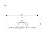 Светильник светодиодный ДСП-100 SP-ARIVA-DIM-R260-100W White5000 (BK, 60 deg, 230V, 0-10V) (ARL, IP65 металл, 5 лет)