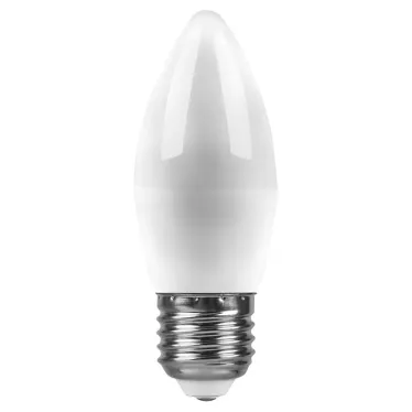 Лампа светодиодная LED 9вт Е27 теплый матовая свеча