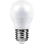 Лампа светодиодная LED 9вт Е27 белый матовый шар