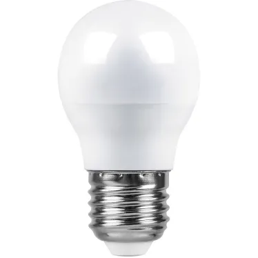 Лампа светодиодная LED 9вт Е27 белый матовый шар