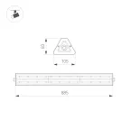 Светильник светодиодный SP-LAGERN-L885-150W Day4000 (WH, 90х110 deg, 230V) (ARL, IP65 металл, 5 лет)