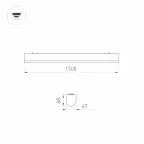 Светильник светодиодный ALT-LARGO-1500-40W Warm3000 (WH, 120 deg, 230V) (ARL, IP65 пластик, 5 лет)