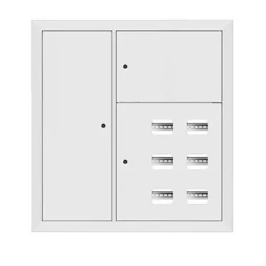 Щит этажный 6 кв. RAL9003 со слаботочным отсеком слева (1000х950х160) PROxima