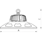 Светильник светодиодный LODESTAR ECO LED 100 D90 5000K G2 | 1449000260 | Световые Технологии
