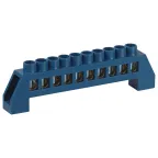                  Шина NO-224-64 N ноль в изоляторе ШНИ-8х12-10-Д-синий
               