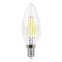 Лампа светодиодная LED 5вт Е14 теплый свеча FILAMENT