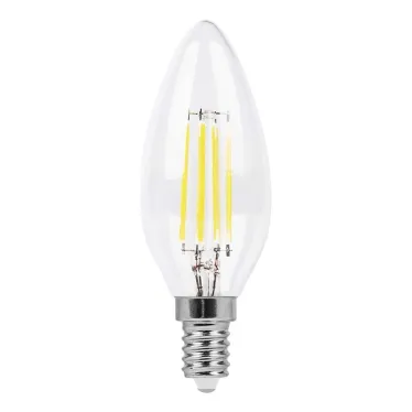 Лампа светодиодная LED 5вт Е14 теплый свеча FILAMENT