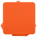 Коробка распаячная KOR-80-80-50-7g-OR-FR огнестойкая 80х80х50мм оранжевая с гермовводами 7 вх. IP54