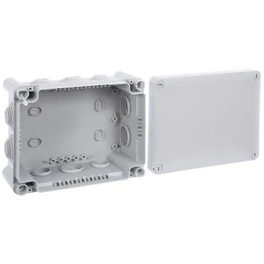 Коробка прямоугольная - 180x140x86 - Программа Plexo - IP 55 - IK 07 - серый - 10 кабельных вводов - 750 °C | 092052 | Legrand