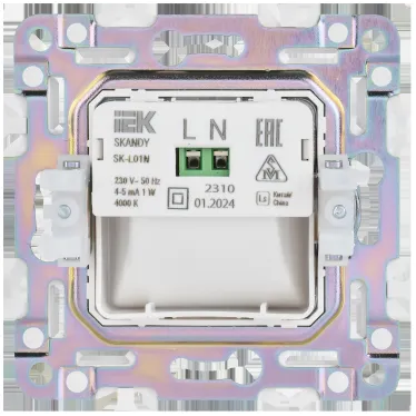 SKANDY Подсветка LED встраиваемая SK-L01N никель IEK