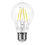 Лампа светодиодная LED 7вт Е27 теплый FILAMENT