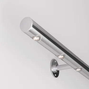 Светильник светодиодный ALT-LODESTAR-HANDRAIL-R27-1.5W Warm3000 (GR, 30x60 deg, 12-24V) (ARL, IP67 металл, 3 года)