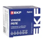 Умное реле в подрозетник 3-канальное без нейтрали Zigbee EKF Connect Select