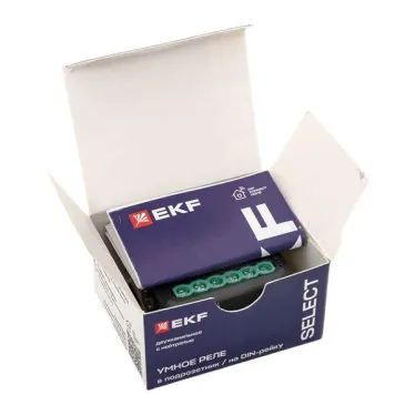 Умное реле в подрозетник 2-канальное с нейтралью Zigbee EKF Connect Select
