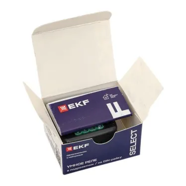 Умное реле в подрозетник 1-канальное с нейтралью Zigbee EKF Connect Select