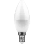 Лампа светодиодная LED 9вт Е14 дневной матовая свеча
