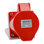                  Розетка для монтажа на поверхность 125-32А-6h-380AC-3P+PE+N-IP44
               
