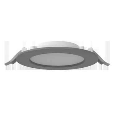 Светильник светодиодный DL-01 Slim 160 мм 25 Вт 4000 К CRI90 176х39 мм IP65/40 RAL7045 серый муар с рассеивателем опал
