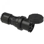                  Розетка кабельная 125А/400V/3P+N+E/IP67, черная
               