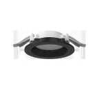                  Светильник светодиодный DL-01 Pro 100 мм 8 Вт 4000 К CRI90 120х49 мм IP65/40 RAL9005 черный муар с рассеивателем опал
               