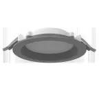                  Светильник светодиодный DL-01 Pro 160 мм 25 Вт 4000 К CRI90 176x51 мм IP65/40 RAL7045 серый муар с рассеивателем опал
               