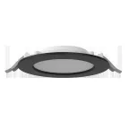                  Светильник светодиодный DL-01 Slim 160 мм 20 Вт 4000 К CRI90 176х39 мм IP65/40 RAL9005 черный муар с рассеивателем опал
               