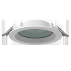                  Светильник светодиодный DL-01 Pro 160 мм 20 Вт 3000 К CRI90 176x51 мм IP65/40 RAL9003 белый муар с защитным силикатным стеклом аварийный автономный постоянного действия
               