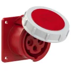                  Розетка встраиваемая 16А/400V/3P+E/IP67, фланец 75x75
               