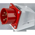 Вилка NCA-SR515-16-380 стационарная 16А 3P+N+PE IP44