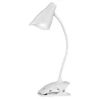                  Настольный светильник TLD-560 White/LED/280Lm/5000K/Dimmer прищепка 3W. Сенсорный выключатель. Белый. ТМ
               