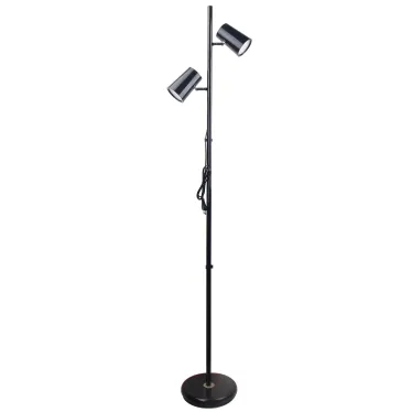 Торшер UЛм-T600 2х6W/4500K/DIM BLACK напольный светодиодный 2х6W Сенсорный выключатель Диммер черный
