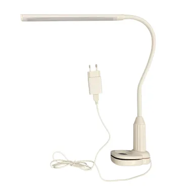 СветильникTLD-572 White/LED/500Лм/4500K/Diммer настольный светодиодный на струбцине, 7W. Сенсорный выключатель. Диммер. белый Светильник настольный светодиодный на струбцине, 7W. Сенсорный выключатель. Диммер. белый
