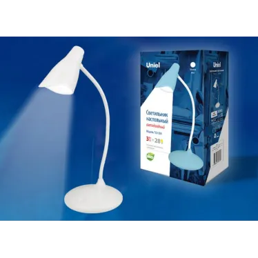 Светильник настольный TLD-559 Ivory/LED/280Lm/5000K/Dimmer 3W сенсор Белый | UL-00004141 | Uniel