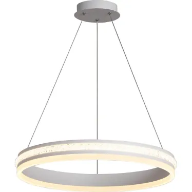 Светильник светодиодный подвесной декоративный 60W, 4200Lum, 4000K, IP20, белый AL5888 SHINNING RING | 41699 | FERON