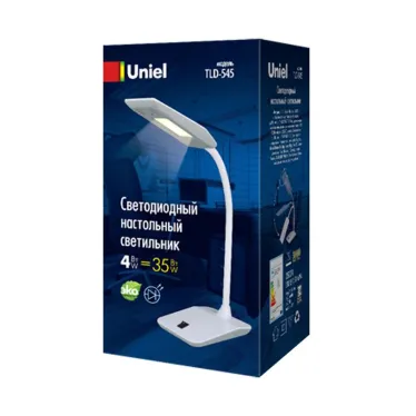 Светильник настольный TLD-545 Grey-White/LED/350Lm/3500K 4W Серый с белым | UL-00002232 | Uniel
