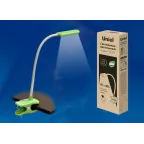                  Светильник настольный TLD-554 Green/LED/400Lm/5500K/Dimmer «прищепка» 4W сенсор Зеленый | UL-00003647 | Uniel
               