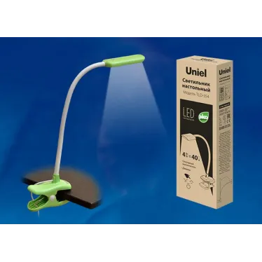 Светильник настольный TLD-554 Green/LED/400Lm/5500K/Dimmer «прищепка» 4W сенсор Зеленый | UL-00003647 | Uniel