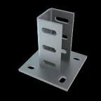 Основание потолочной стойки для профиля 50х50 мм INOX304 | OPTU INOX304 | КМ - профиль