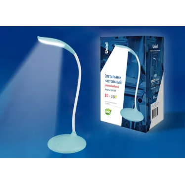 Светильник настольный TLD-558 Blue/LED/280Lm/5000K/Dimmer 3W сенсор Голубой | UL-00004140 | Uniel